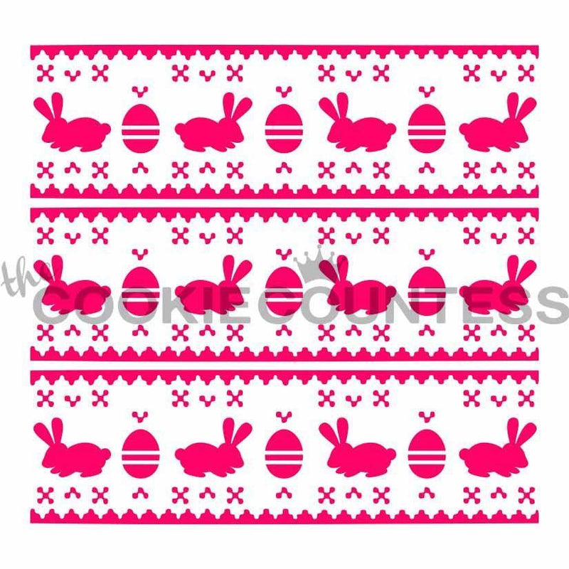 Easter Fair Isle Stencil