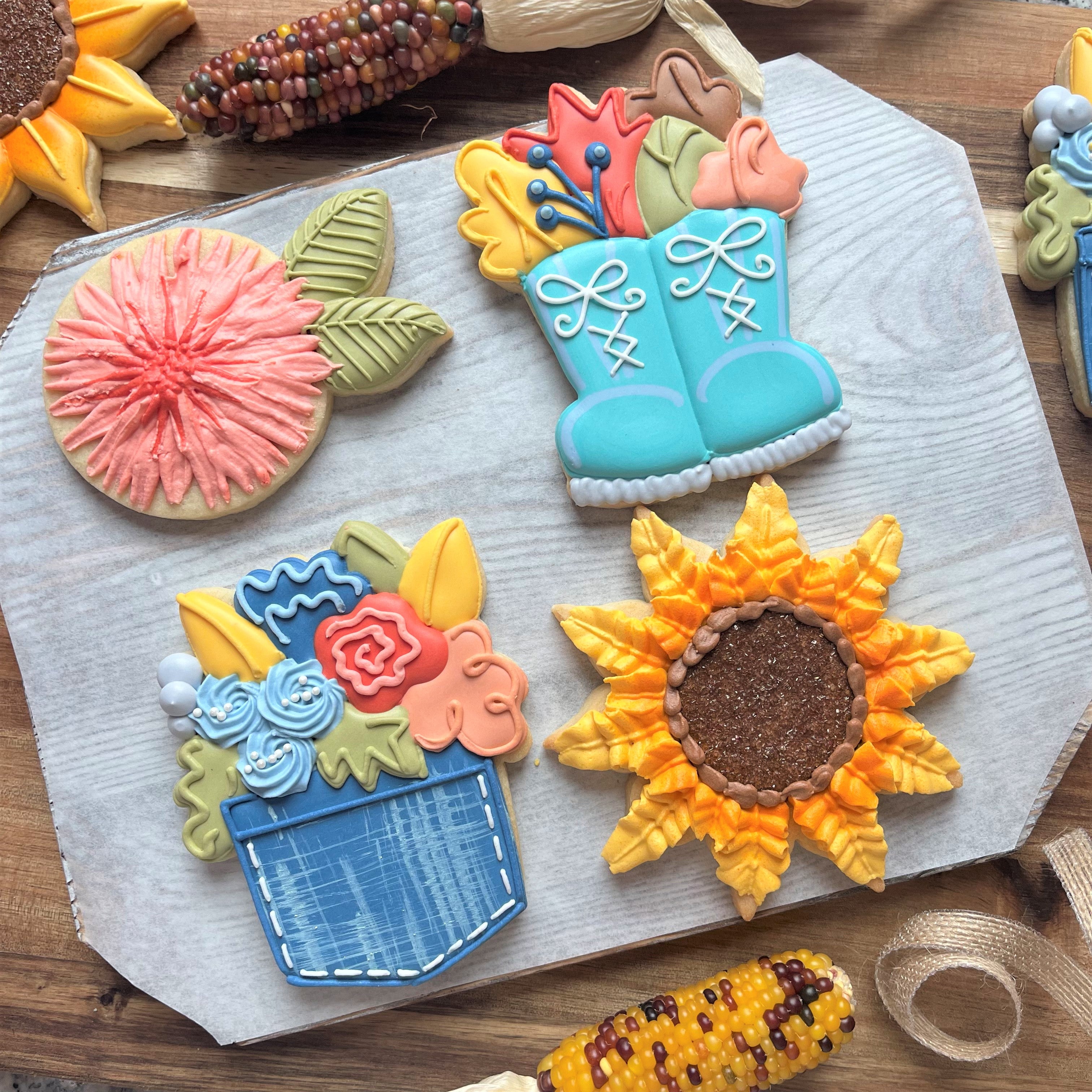 Flower Boots Cookie Cutter