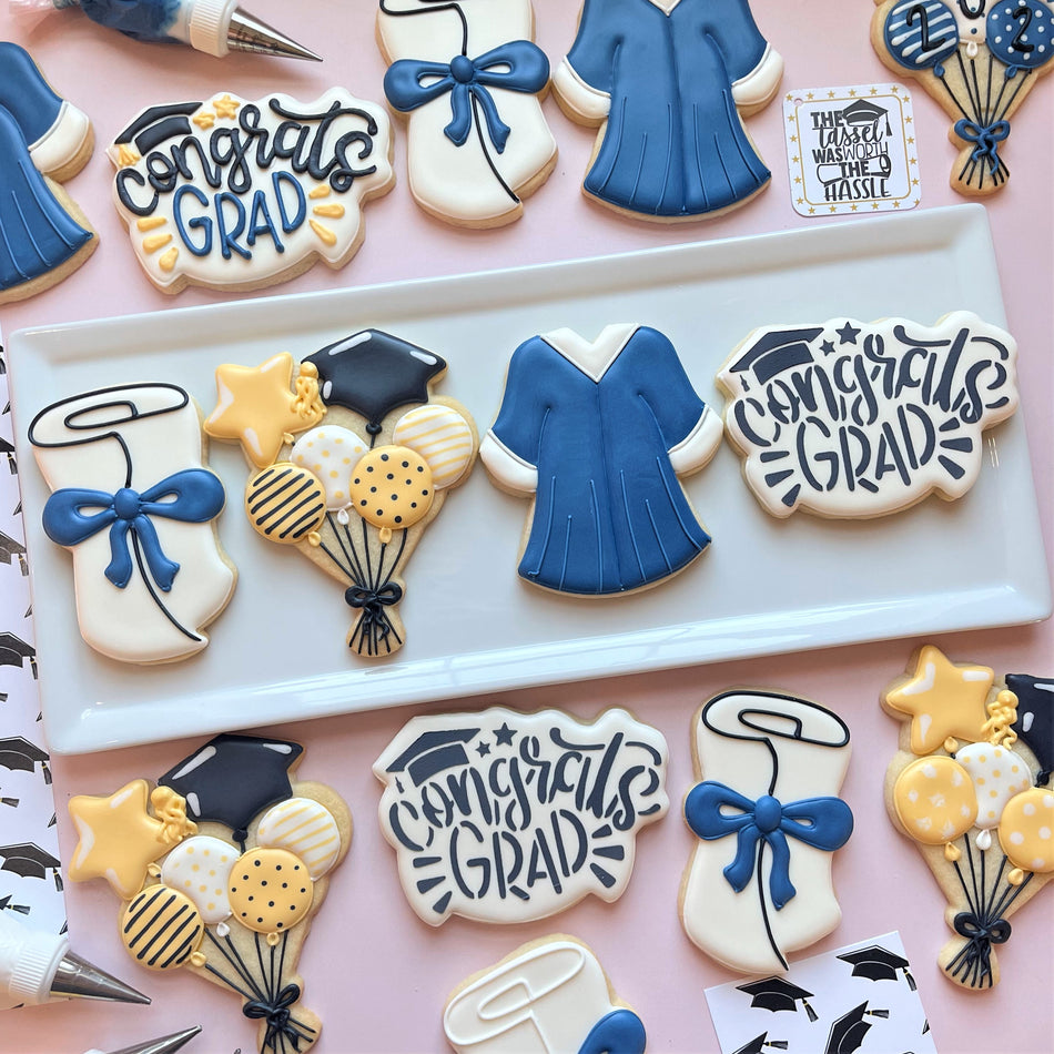 Grad Balloon Bunch Cookie Cutter – The Flour Box
