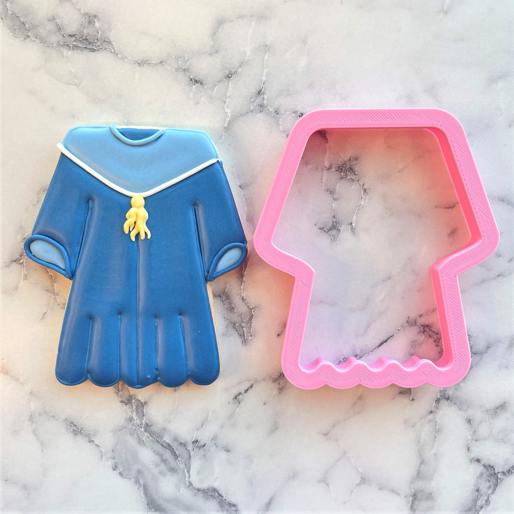 Grad Gown Cookie Cutter