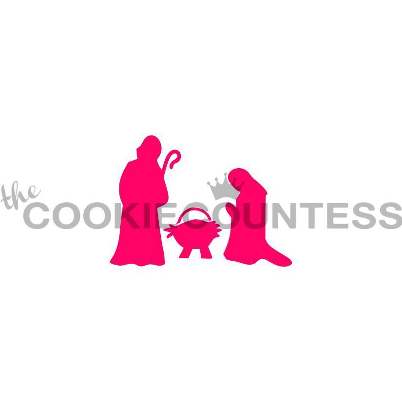 Nativity Silhouettes Stencil