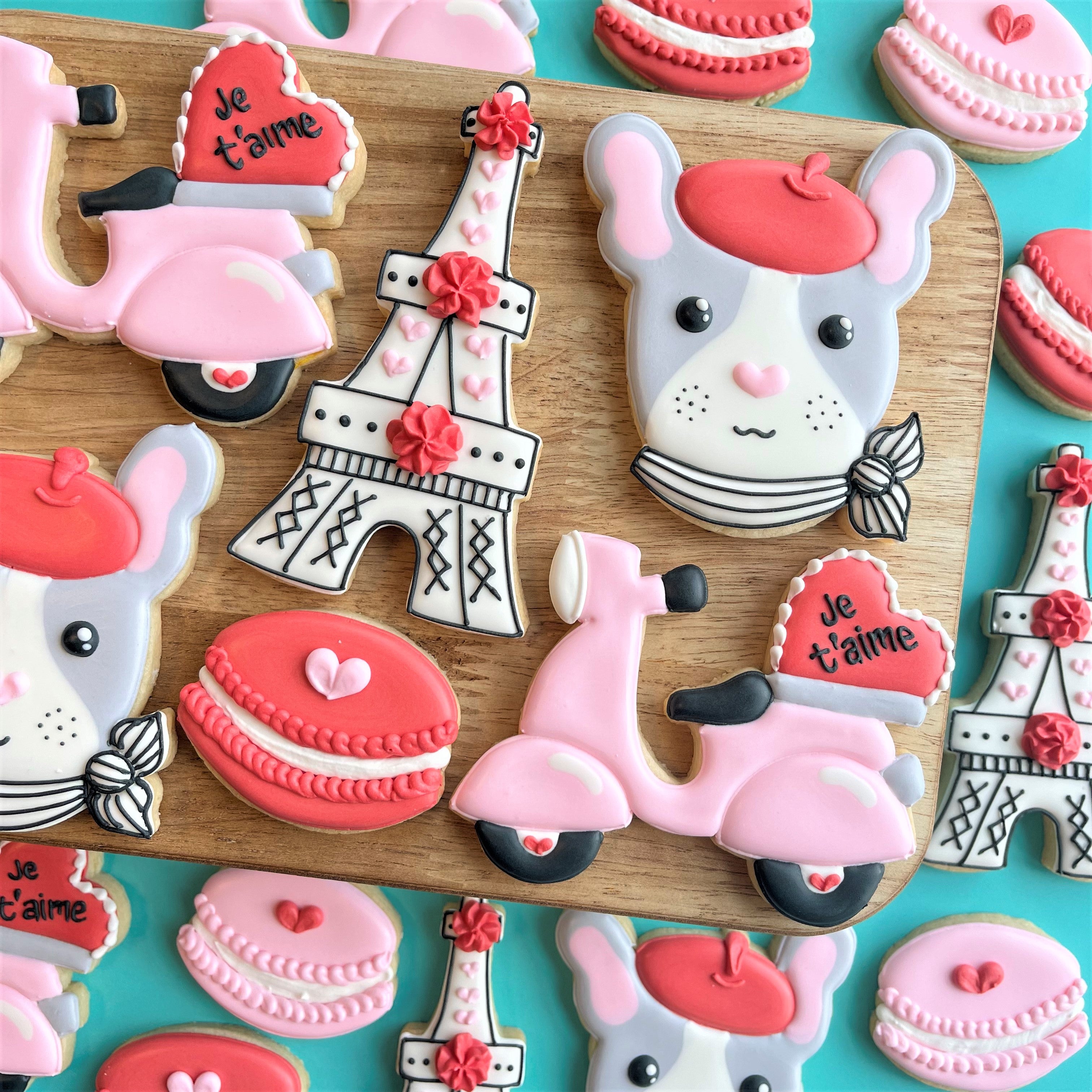 Paris Valentine's Cookie Decorating Class RECORDING