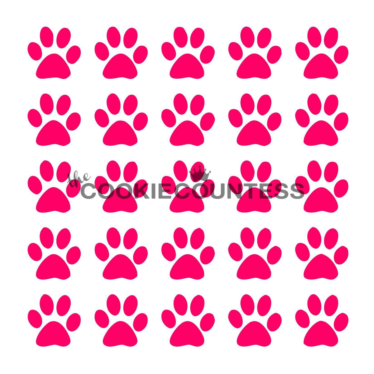 Paw Prints Stencil