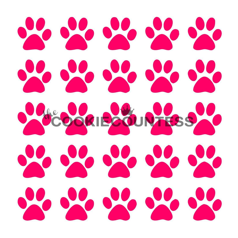 Paw Prints Stencil