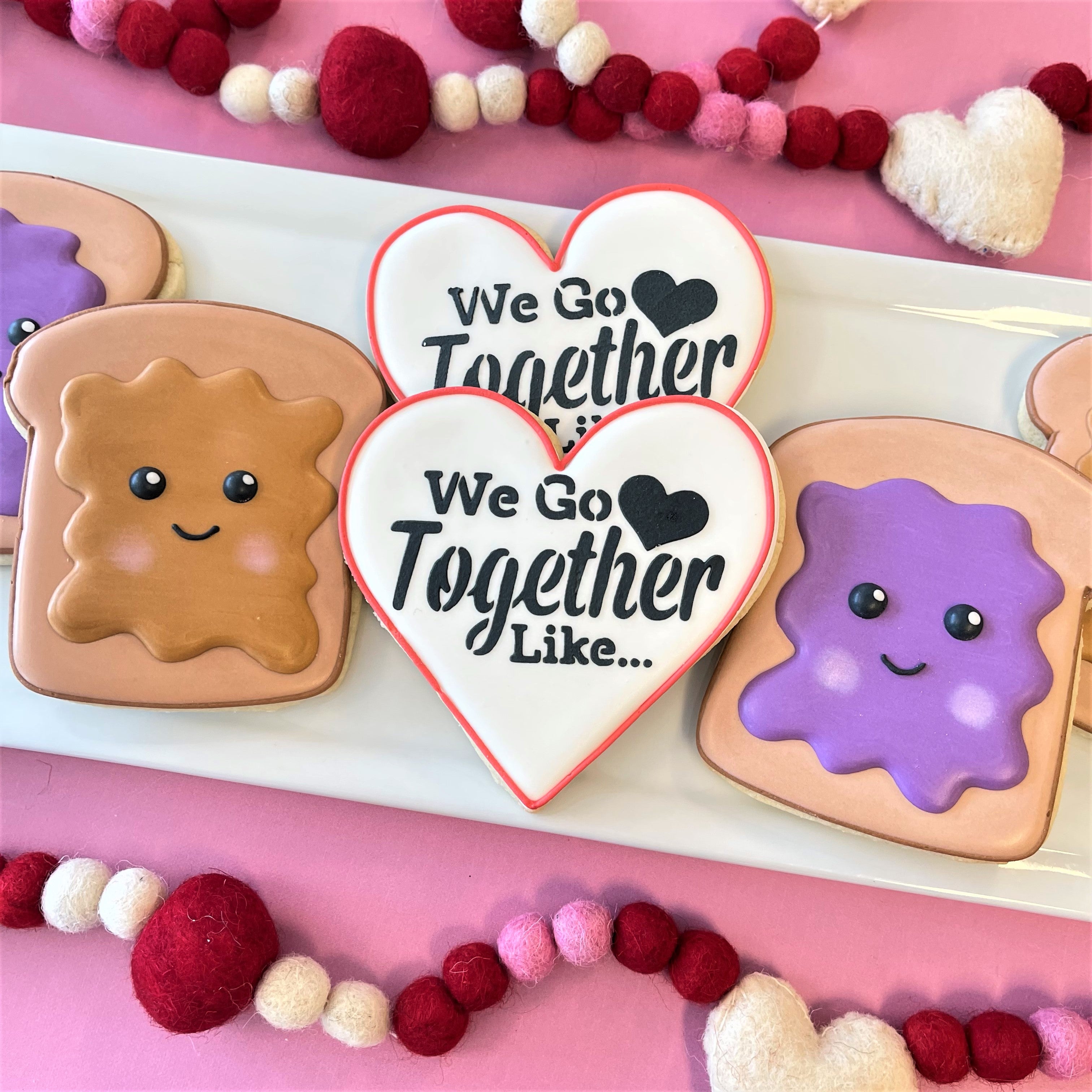 We Go Together Like... Stencil