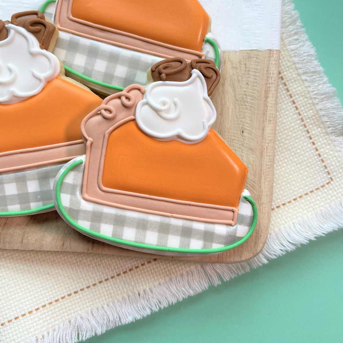 Pumpkin Pie on Plate Cookie Cutter