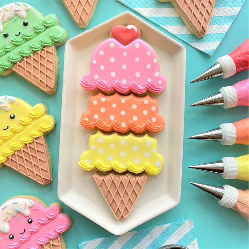 Ice Cream Cone Stack 4-in-1 Multi-Cookie Cutter