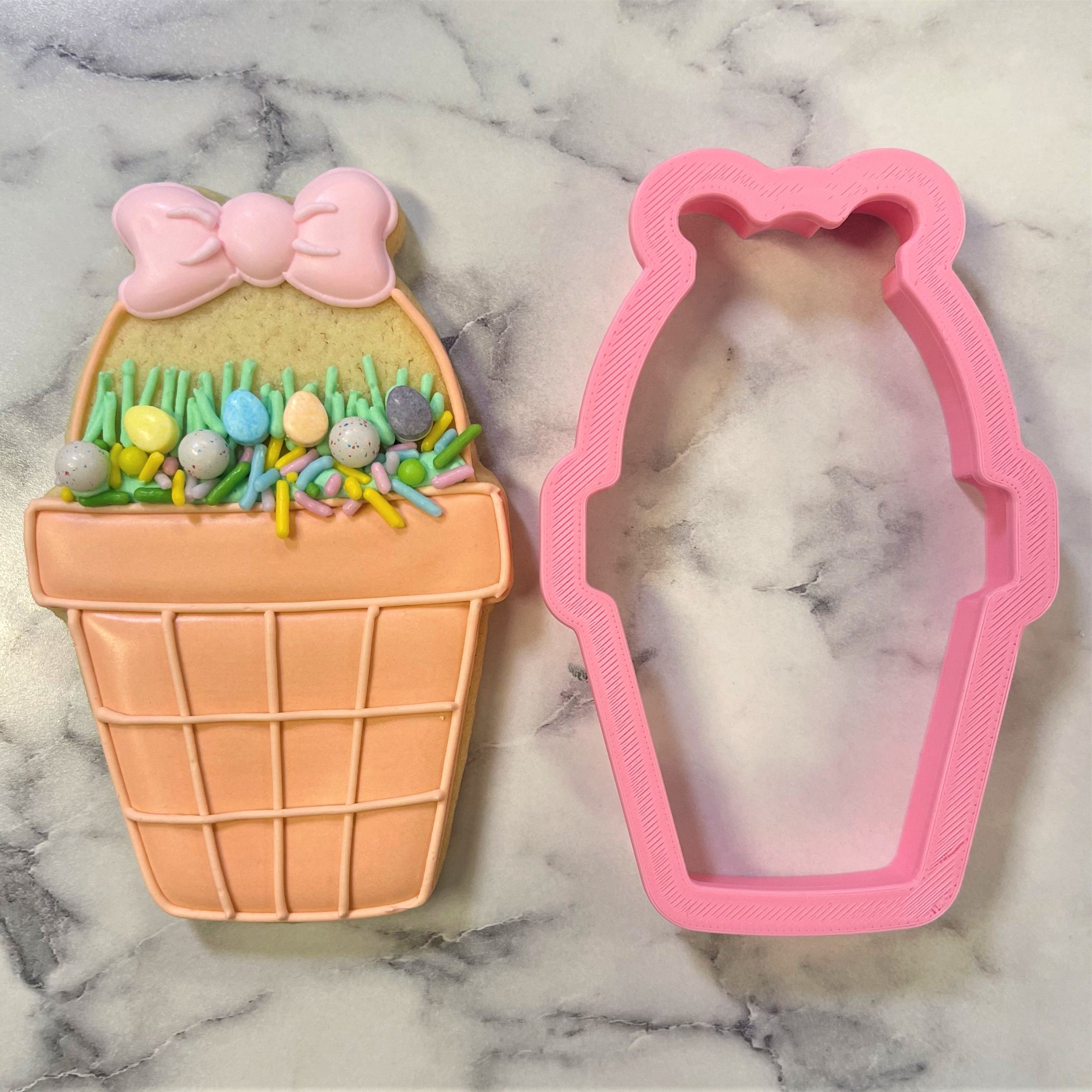 Potted Basket Cookie Cutter