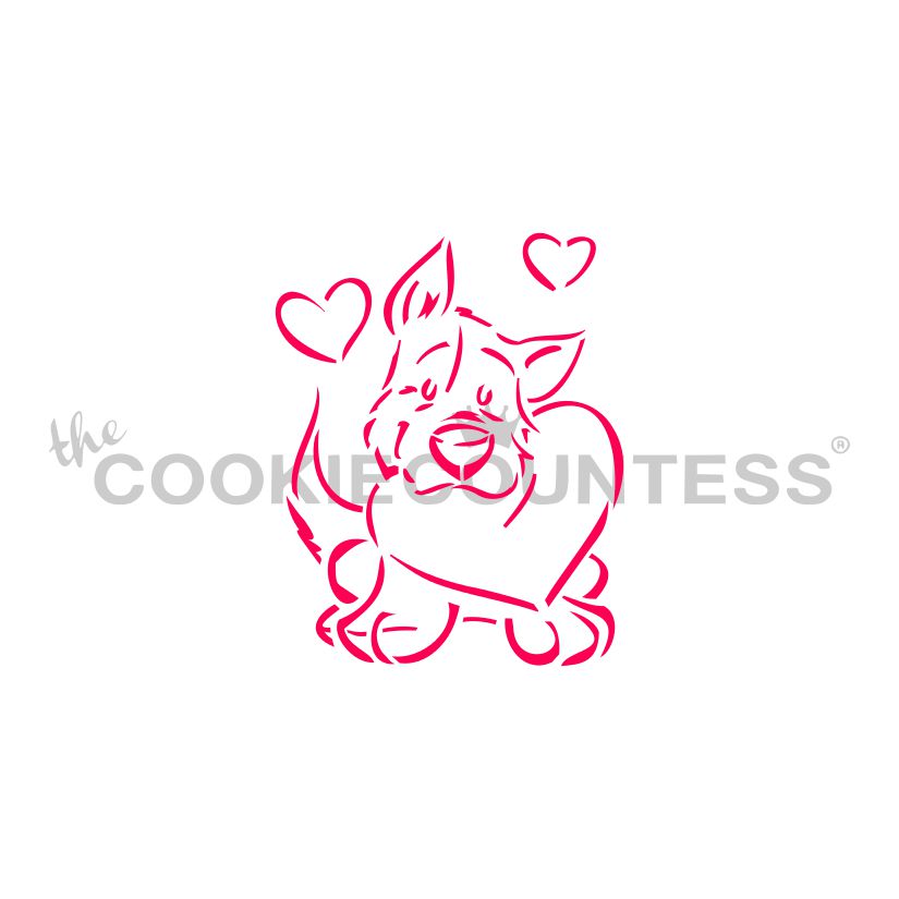 Puppy Love PYO Stencil
