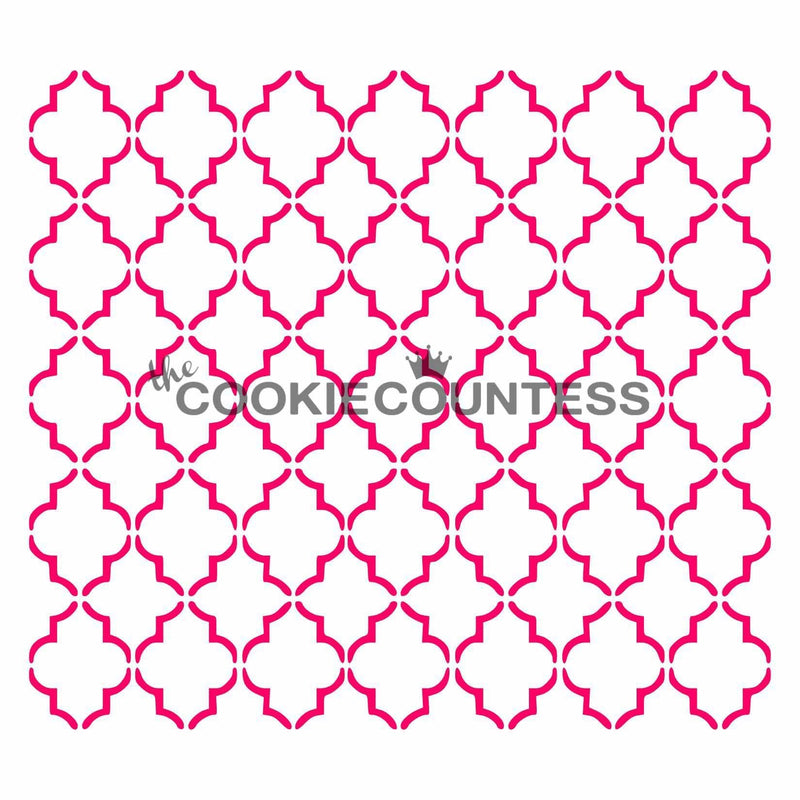 Small Quatrefoil Stencil