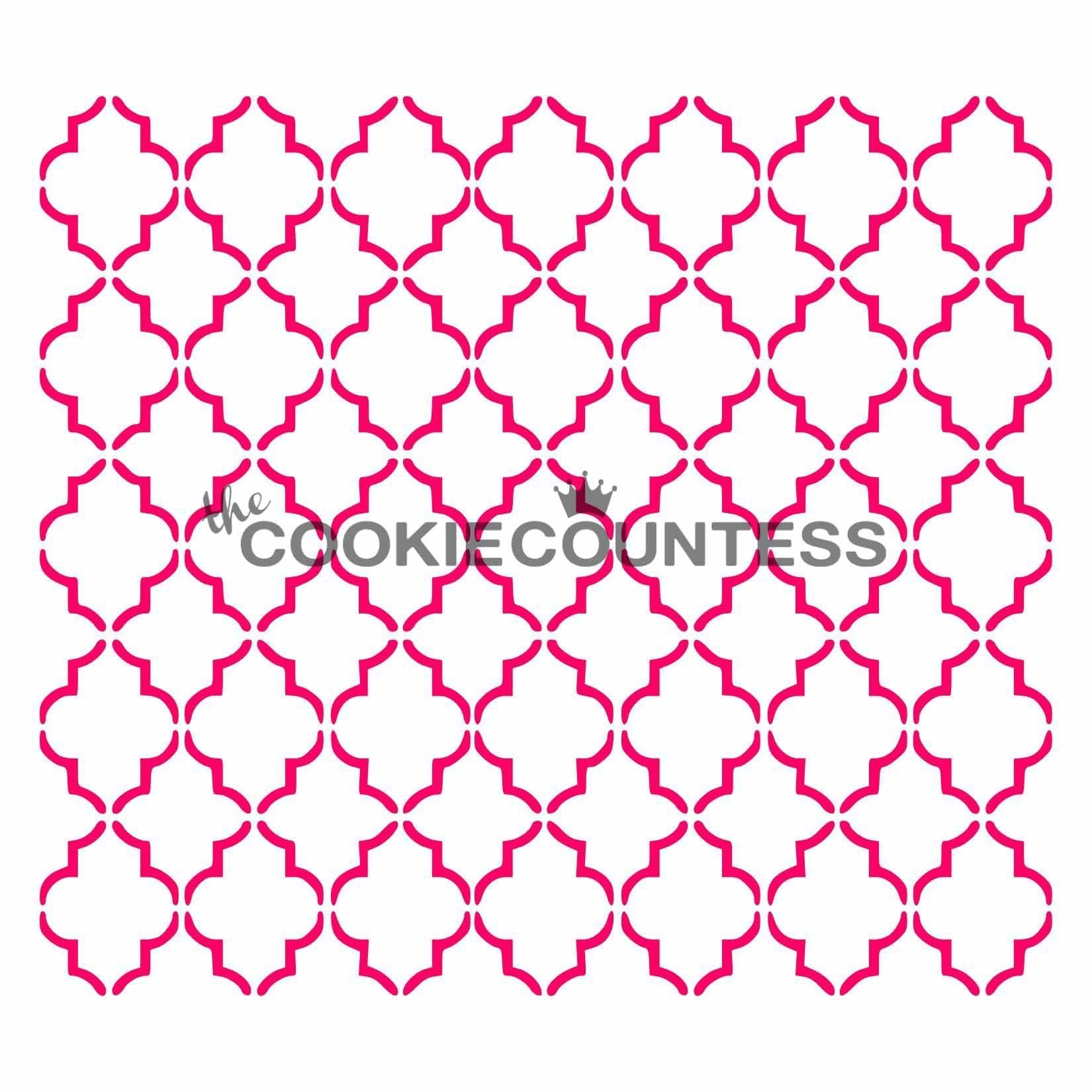 Small Quatrefoil Stencil