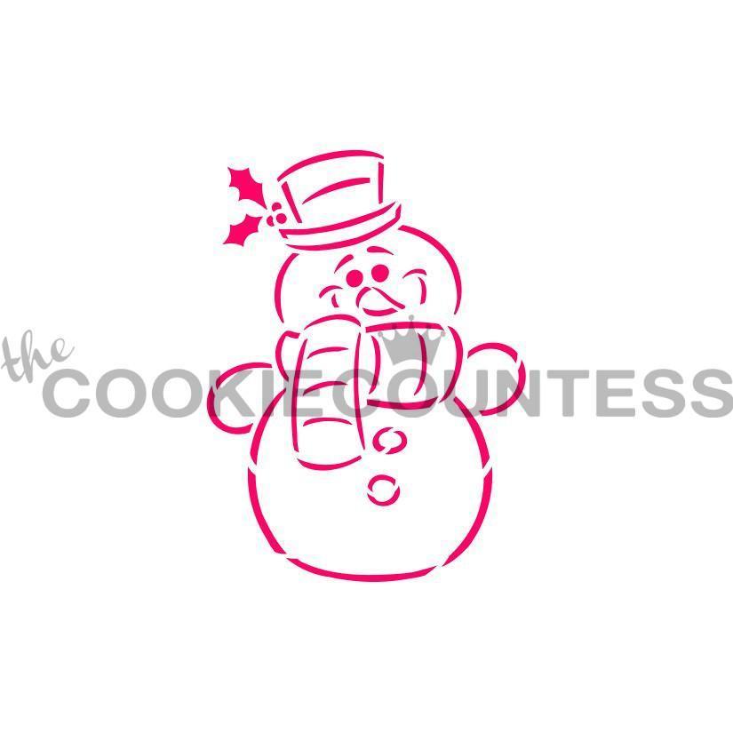 Snowman PYO Stencil