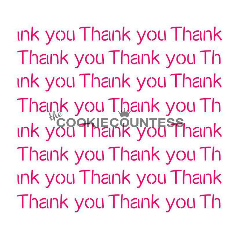 Thank You Repeat Stencil