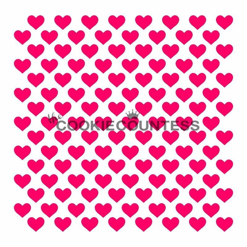 Small Hearts Stencil