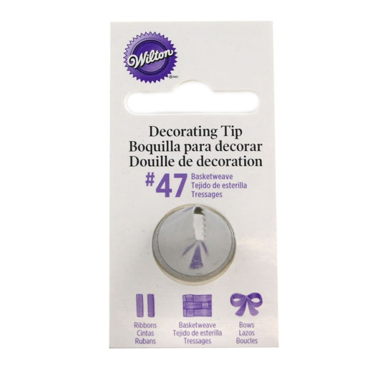 Wilton Tip #47 Basketweave