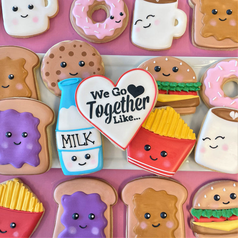 We Go Together Like... Stencil