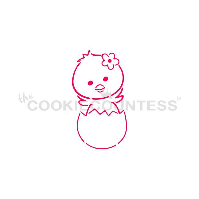 Baby Chick in Egg PYO Stencil