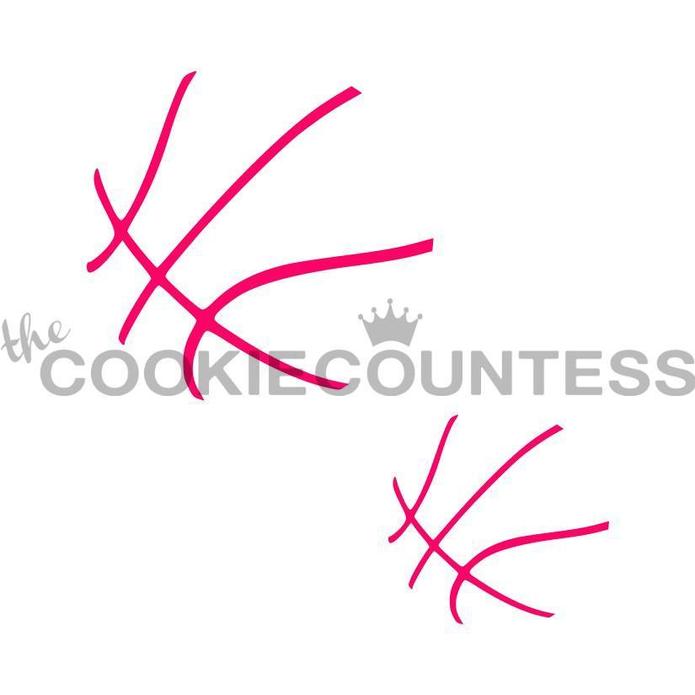 Basketball 2 Sizes Stencil
