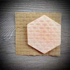 Basketweave 3D Parchment Texture Sheets by Intricut Edibles