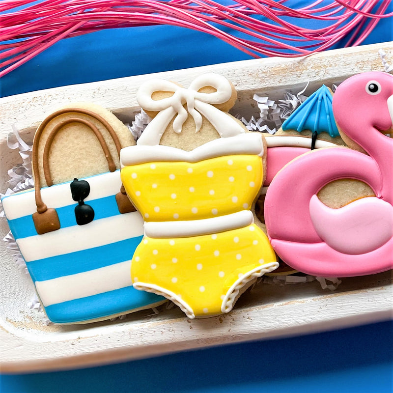 Swimsuit One Piece Halter with Bow Cookie Cutter