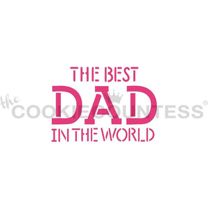 The Best Dad in the World Stencil