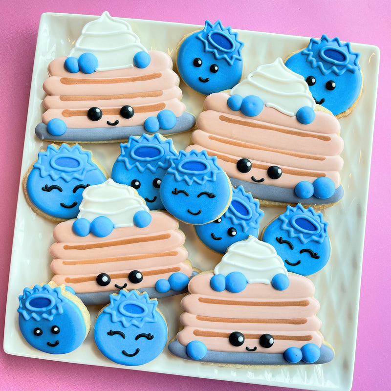 Pancake with Blueberry Cookie Cutter Set