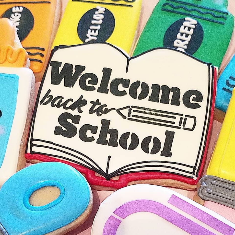 Welcome Back to School Stencil by The Flour Box
