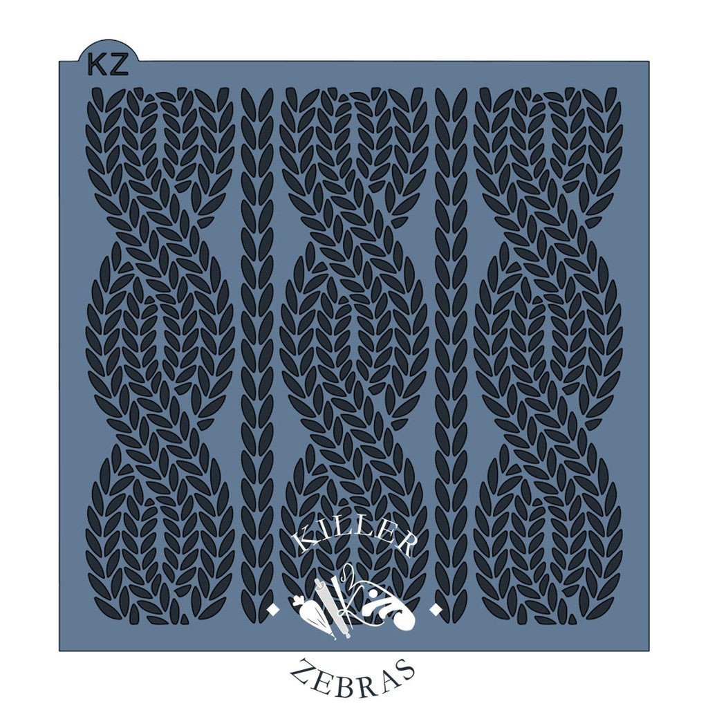 Cable Knit KZ Stencil