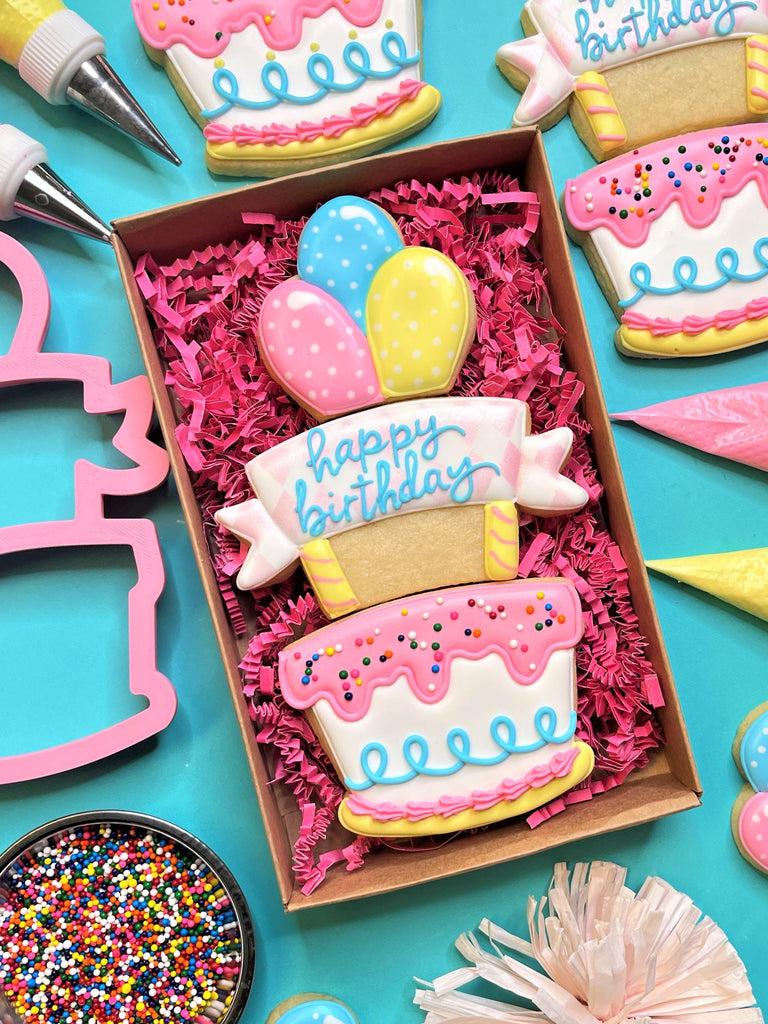 Cake and Balloons 3-in-1 Multi-Cookie Cutter