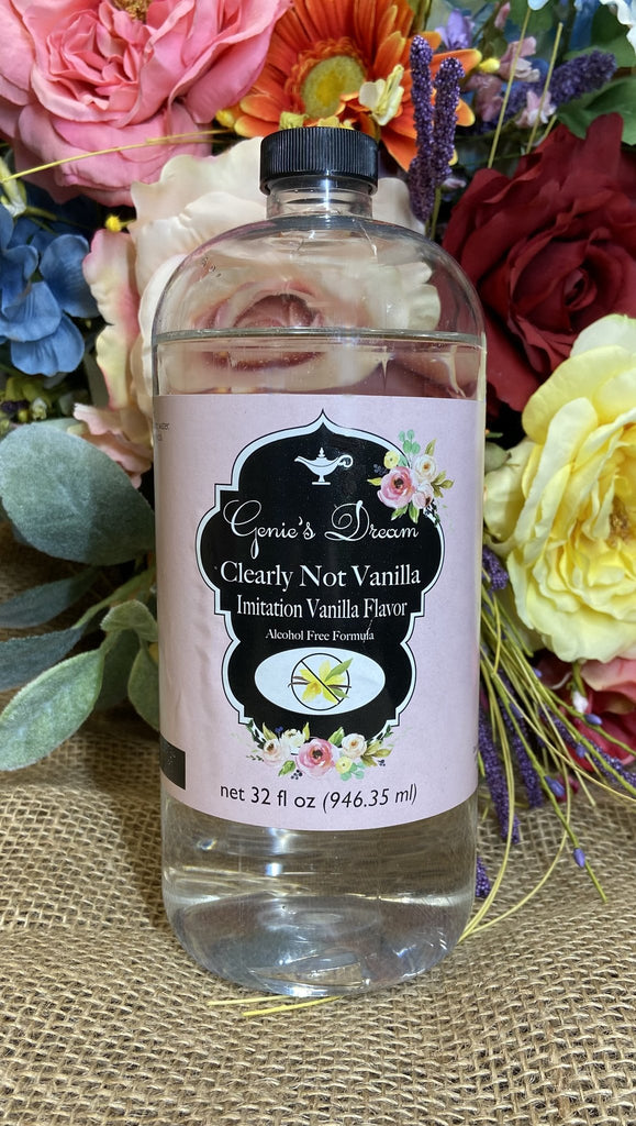 Genie's Dream Clearly Not Vanilla 32oz LARGE BOTTLE