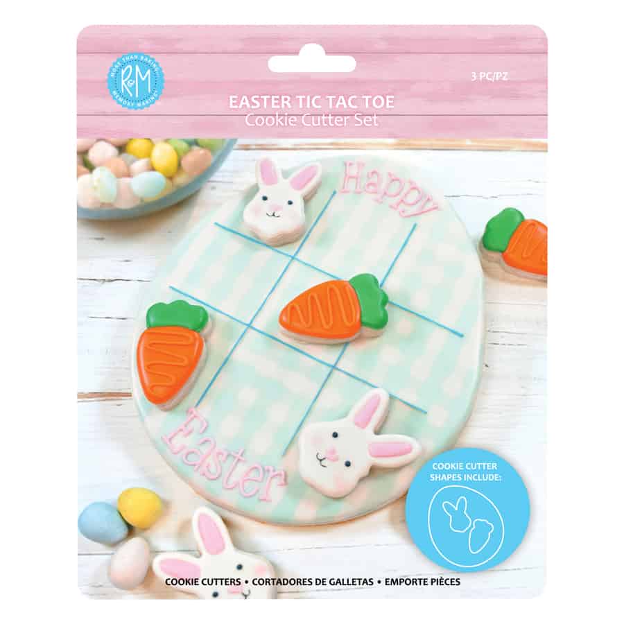 Easter Tic Tac Toe 3pc JUMBO XL Cookie Cutter Set