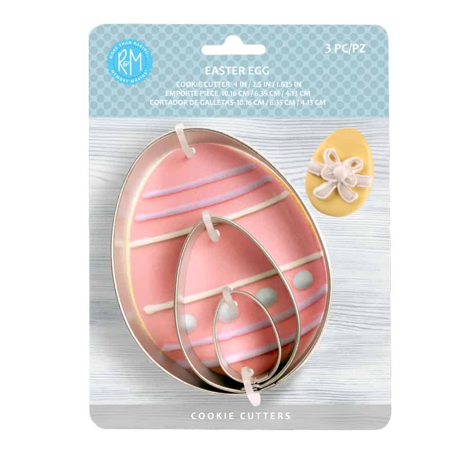 Easter Egg 3pc Cookie Cutter Set