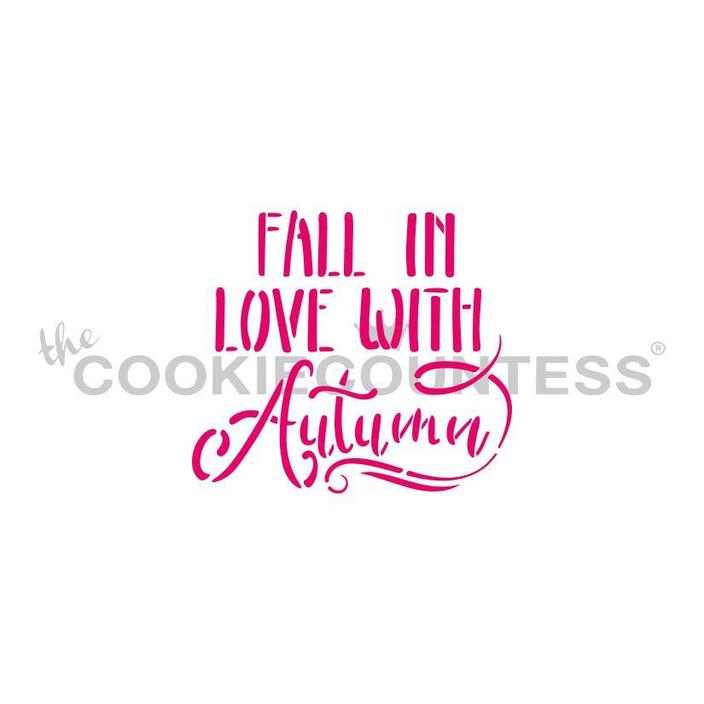 Fall in Love with Autumn Stencil