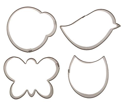 Fluttering Friends Mini Cookie Cutter Set by Sweet Elite