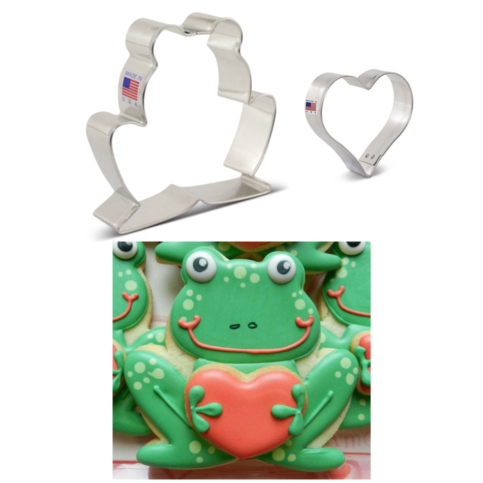 Frog and Mini Heart BUNDLE Cookie Cutter