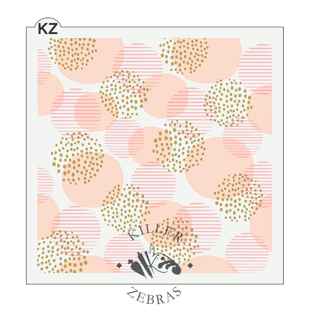 Glam Dots 3pc KZ Stencil