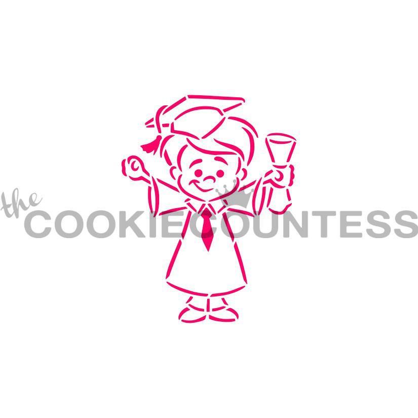 Graduate Boy PYO Stencil