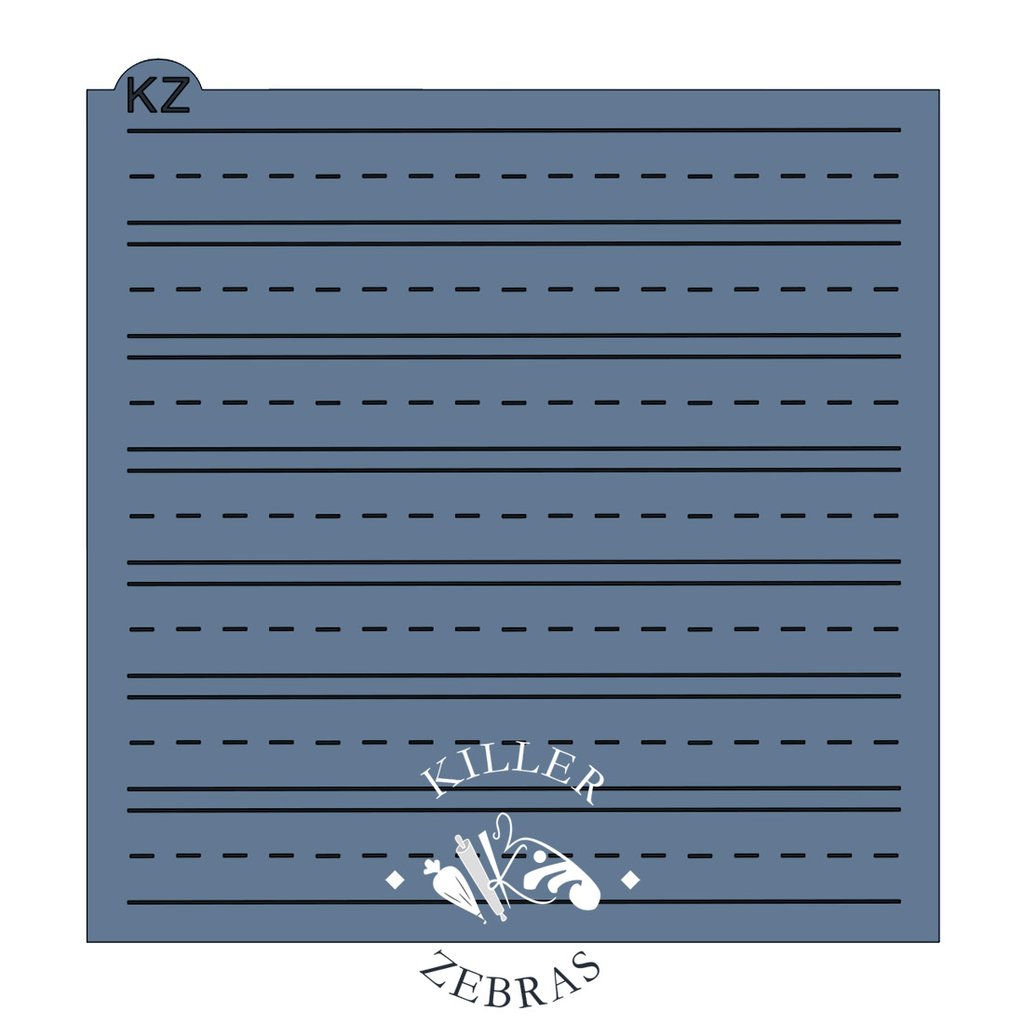 Handwriting Paper KZ Stencil