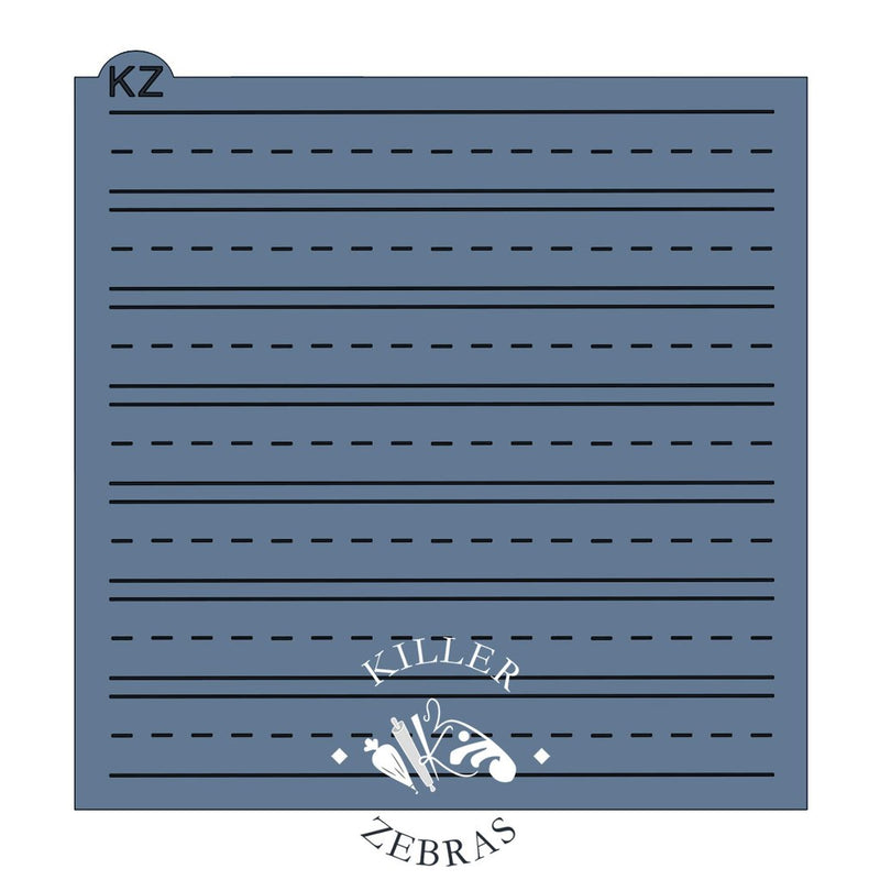 Handwriting Paper KZ Stencil