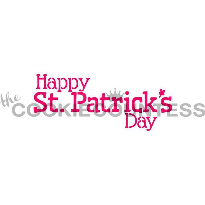 Happy St. Patrick's Day Stencil