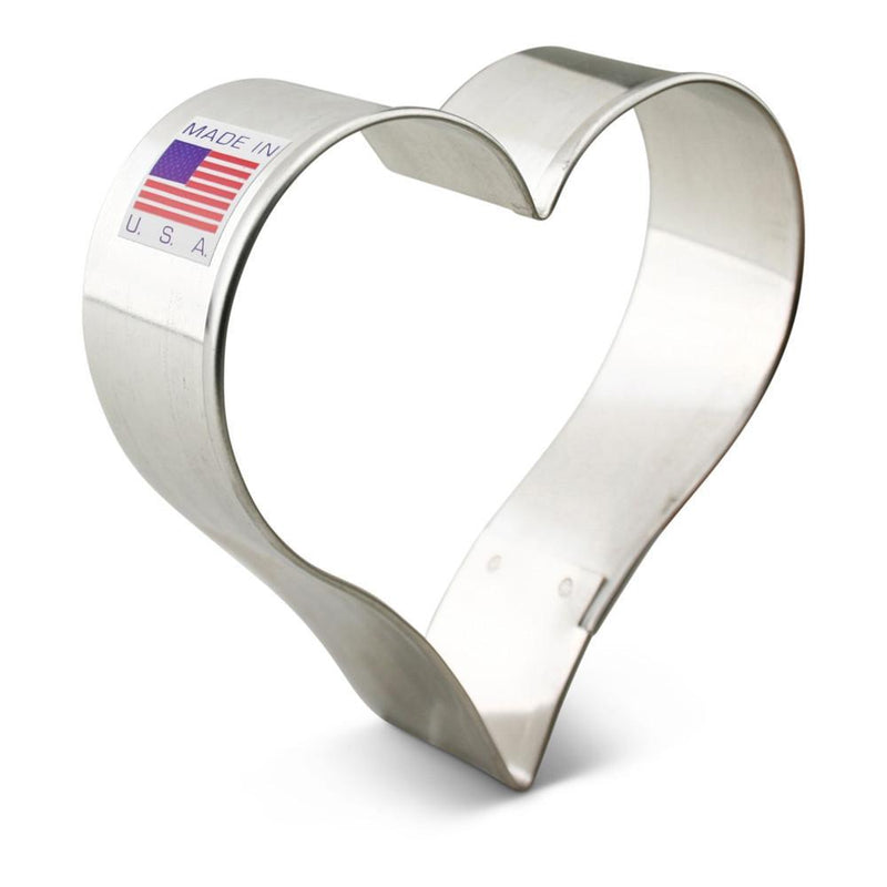Heart Rounded Medium 3 1/2" x 3 3/4" Cookie Cutter