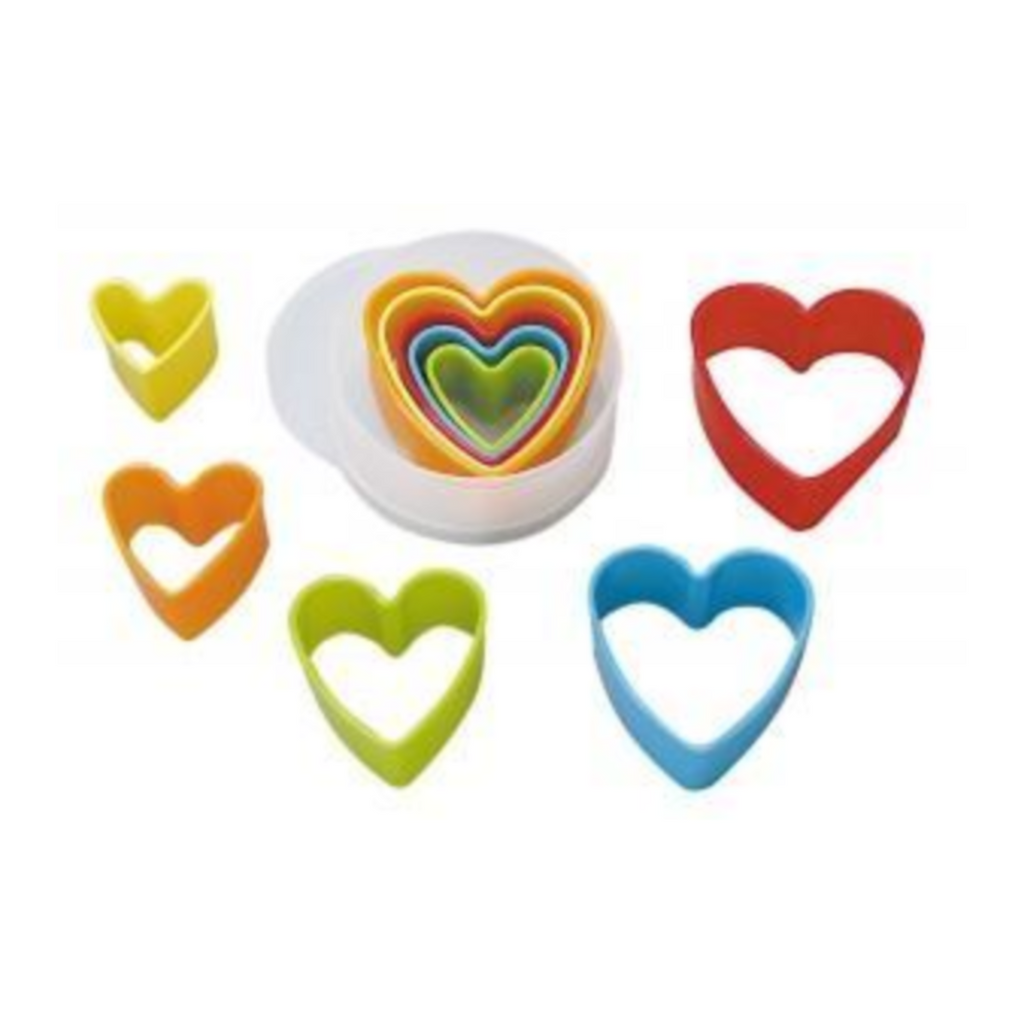 Heart Nested Plastic Cookie Cutter Set