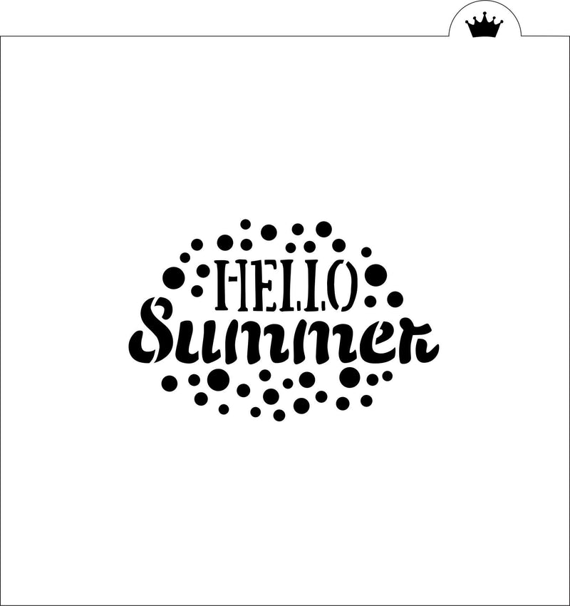 Hello Summer Lemon Stencil