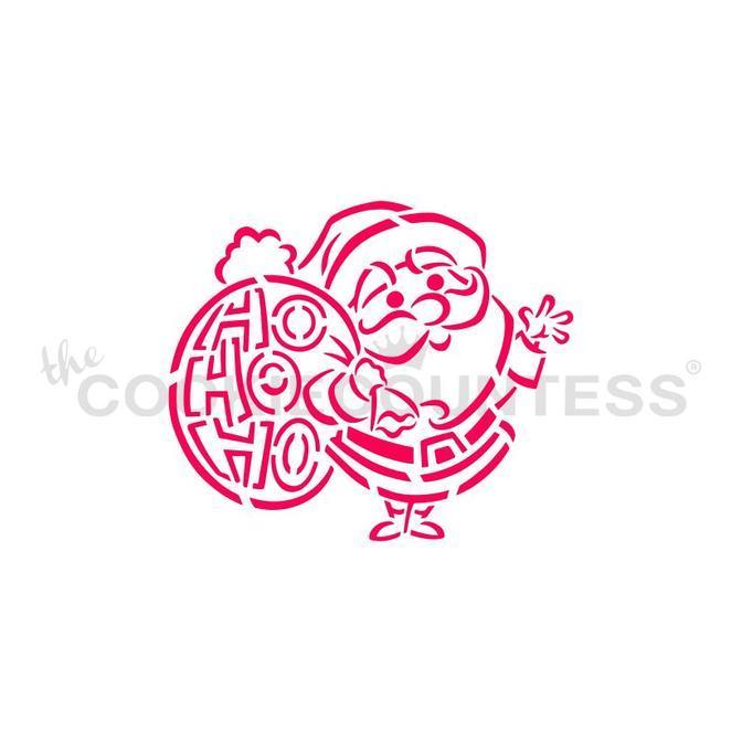HO HO HO Santa PYO/DWC Stencil
