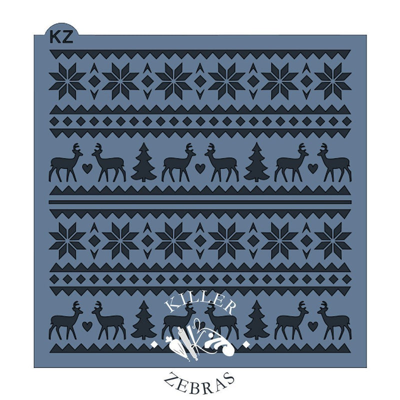 Holiday Sweater KZ Stencil