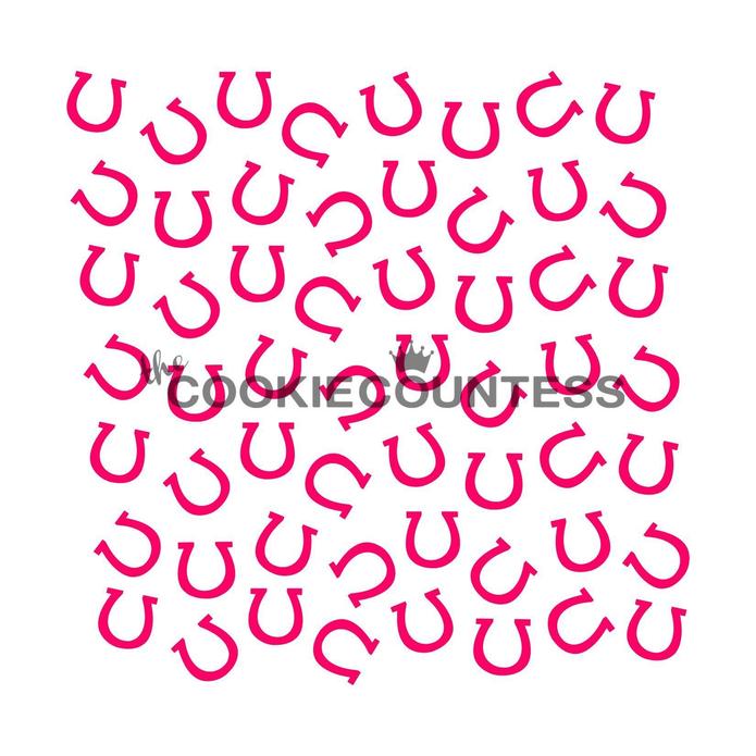 Horseshoes Stencil