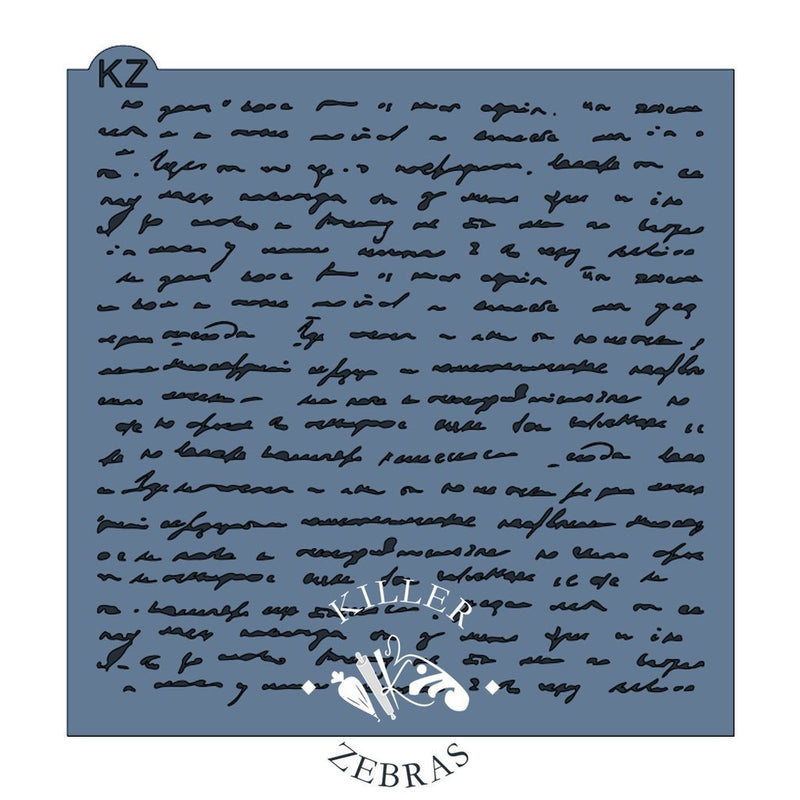 Vintage Love Note KZ Stencil