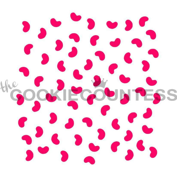 Jelly Bean Mini Stencil