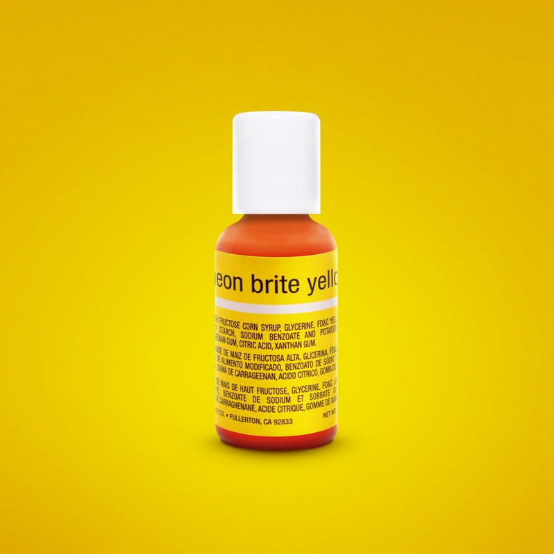 Neon Brite Yellow .70oz Chefmaster LIQUA-GEL