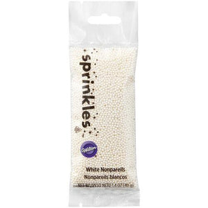 White Nonpareils SMALL Sprinkle Pouch